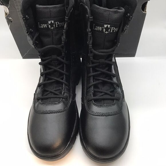 LawPro by Quartermaster 8" Dispatch Duty 2.0 Men's 10M Black Side Zip Boots NEW - Picture 6 of 15